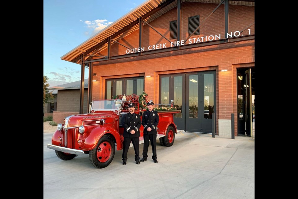 The 39th Annual Queen Creek Holiday Festival and Parade was a big success yesterday, Dec. 4, 2021, as the Queen Creek Fire and Medical Department got the chance to show off their newly restored antique fire truck in the heart of downtown Queen Creek.