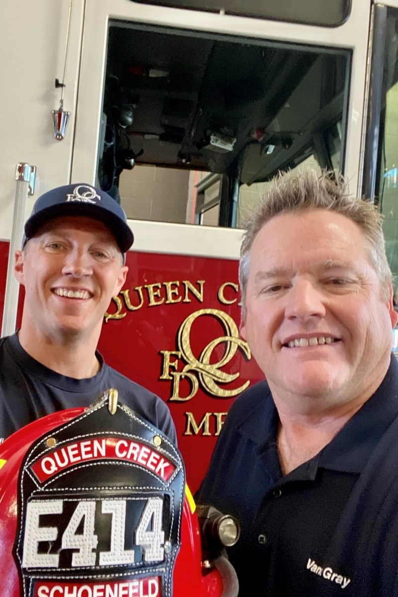 Adam Schoenfeld promoted to captain for Queen Creek Fire & Medical ...