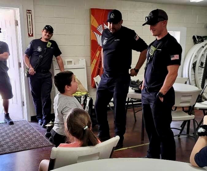 The Queen Creek Fire and Medical Department firefighters loved meeting the children at RISE Learning Academy yesterday, April 8. "Seeing their faces light up when they saw the fire truck made it extra special for our crew," firefighters said.