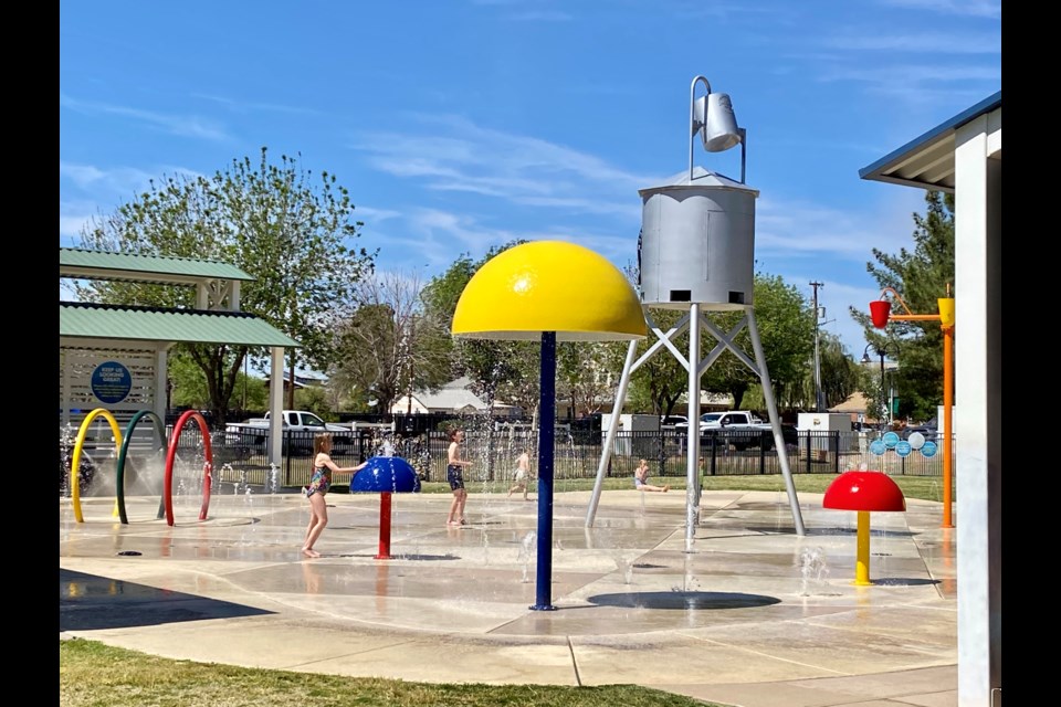 Founders' Park Splash Pad in Queen Creek is a popular place during hot summer months.