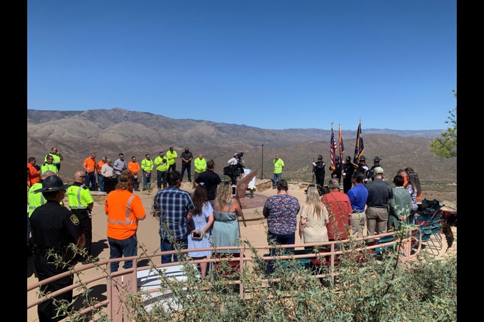 Frank Dorizio’s name has been added to the Arizona Department of Transportation’s Sundial Memorial dedicated to employees killed in the line of duty. The memorial is located at the Sunset Point Rest area.