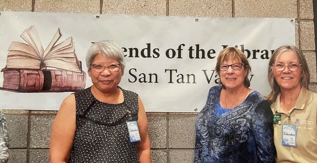 Friends of the San Tan Valley Library are all volunteers and welcome new members and the community to come visit the new library and upcoming events.