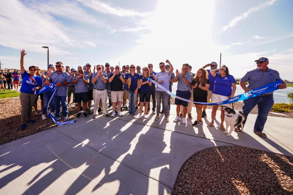 Featuring Queen Creek’s first pickleball courts, a fishing lake, a one-of-a-kind inclusive playground and more, Frontier Family Park provides an opportunity for the community to play together. Located at 20039 S. 220th St., the town's newest park officially opened on June 8, 2024 with a ribbon cutting and community event. 