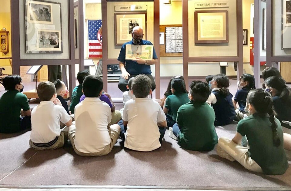 The Hall of Flame provides a “storytime” fire safety presentation, along with a tour of its collection and playtime in its children’s area and on their 1951 American LaFrance fire truck, to Phoenix metro area elementary schools.