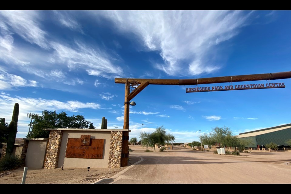 During their August meeting, the Friends of Horseshoe Park Board of Directors voted to purchase three, 10-stall temporary barns for the Town of Queen Creek’s Horseshoe Park & Equestrian Centre. The total cost of the purchase will be $75,000 and will increase the total number of stalls from 320 to 350.