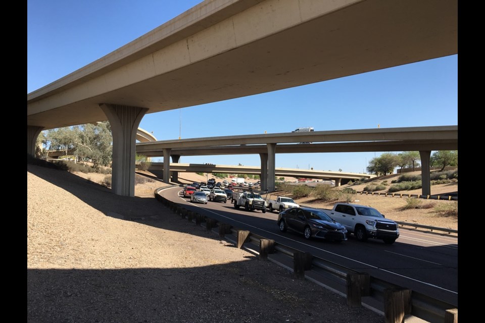 Drivers who use westbound Interstate 10 at night near downtown Phoenix and Sky Harbor Airport this week should prepare for brief rolling closures due to work to install new lane lines and other pavement markings.