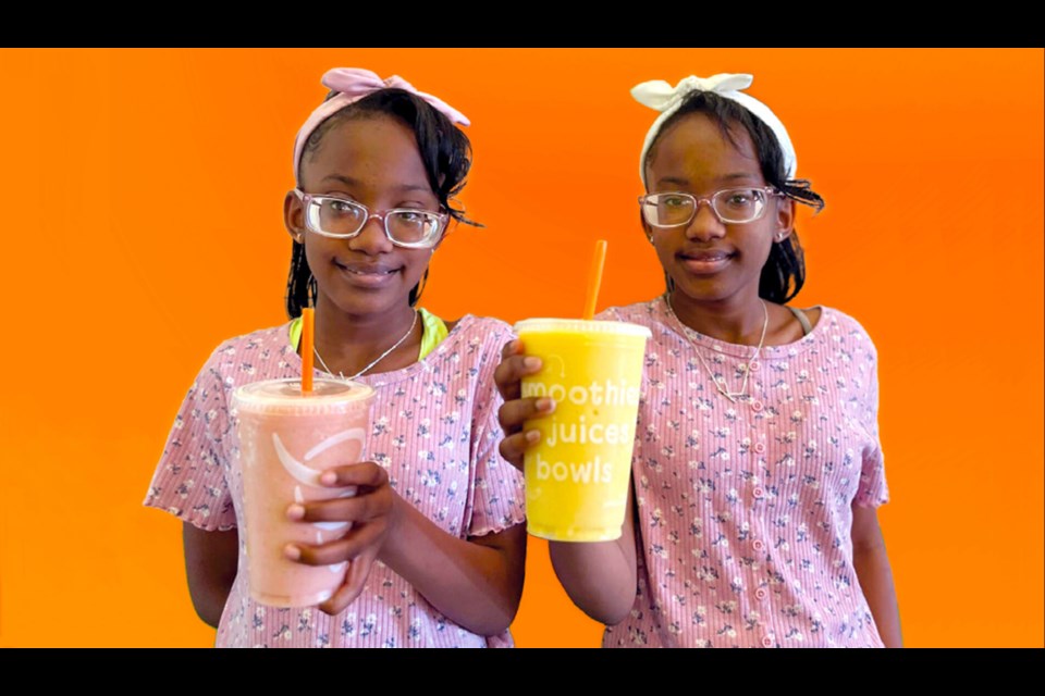 Karma and Kiana, ages 13. Stop by Jamba for a cool treat on July 21, 2023 and the store will donate 20% of the proceeds to Phoenix Children’s.