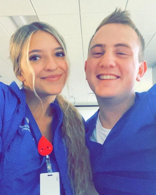 Karsyn Rogers and Joey Burkett are students at the Arizona College of Nursing, Tempe campus.