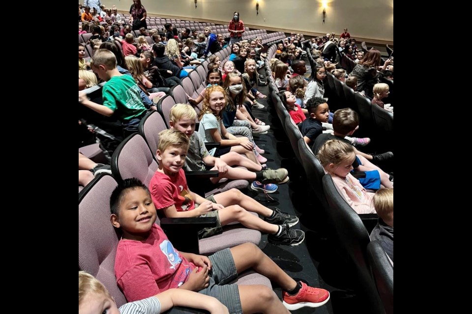 Queen Creek kindergartners from Faith Mather Sossaman Elementary School recently attended "Shrek the Musical Jr." in person at the Queen Creek Performing Arts Center.