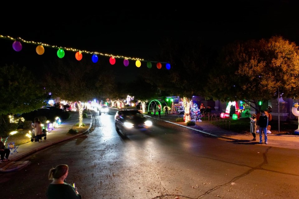 Casey Baldwin has been spotlighting his Cortina neighborhood and their "Lights on Lark" Christmas light displays along East Lark Drive in Queen Creek, taking pictures and spreading cheer this holiday season.