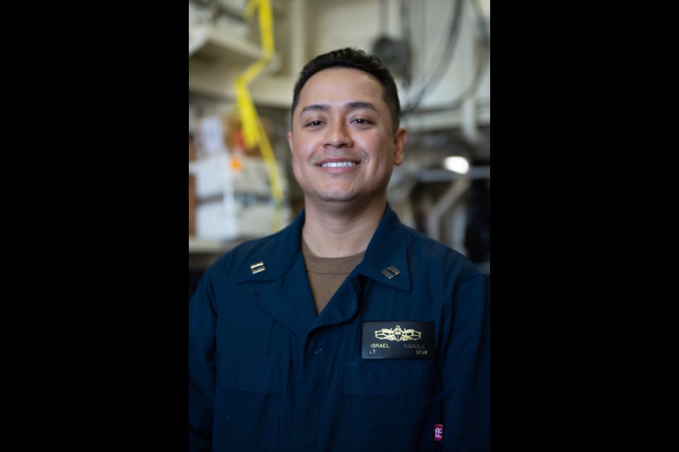 Lt. Israel Varela, a native of San Tan Valley, serves the U.S. Navy aboard a U.S. Navy warship operating out of Norfolk, Va.