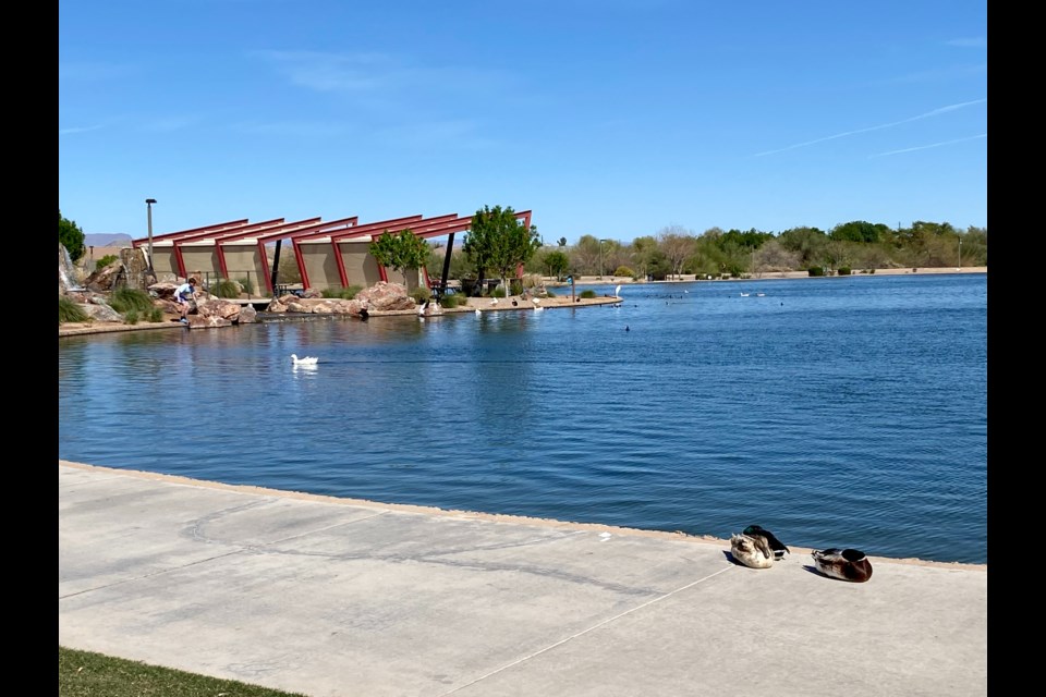 The new section of Mansel Carter Oasis Park includes tennis courts, volleyball courts, pickleball courts, additional restrooms and parking, and passive green space. A pump track was also added earlier this year. The expansion completes the popular park, which originally opened in 2018, and includes a variety of amenities like a playground, splash pad, fishing lake, fitness zone, baseball fields and multipurpose fields.