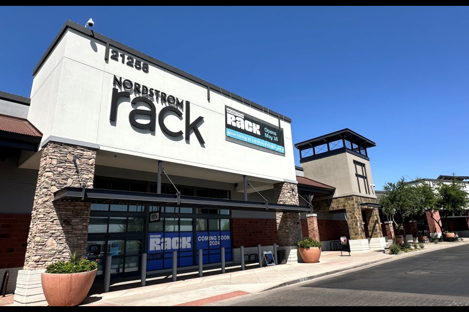 Nordstrom Rack will officially open its doors in Queen Creek on May 16, 2024 at the Queen Creek Marketplace, located at 21258 S. Ellsworth Loop Road. Nordstrom Rack is filling the void in the local shopping center left by homeware giant Bed Bath & Beyond shuttering the space after filing for bankruptcy in early 2023. The off-price department store chain Nordstrom Rack, founded in 1973 as the sister brand to the luxury department store chain Nordstrom, operates 348 stores in 41 U.S. states.