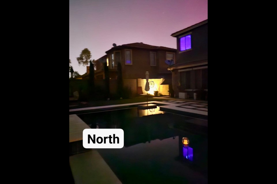 These pictures of the aurora borealis (Northern Lights) were taken at 11:30 p.m. on Friday, May 10, 2024 in Queen Creek by resident Tasha Bantau through night mode on her camera.
