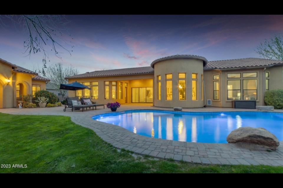 This impressive one-story house in Queen Creek sold for $1,700,000 on Aug. 9, 2023.