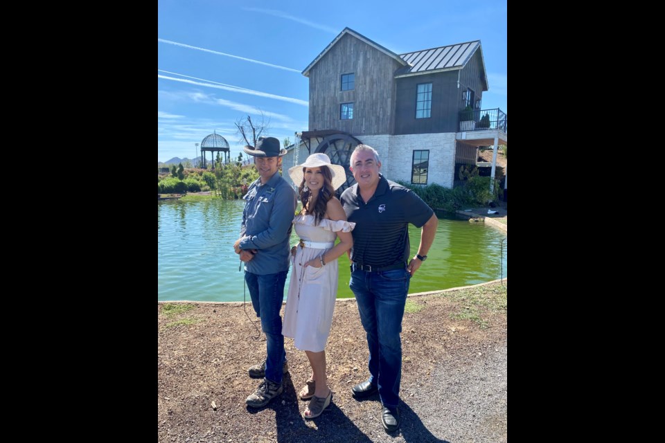 From left: Justin Rohner, executive director; Jennifer Solomon, director of agritainment; and Jesse Johnson, director of marketing for the Queen Creek Botanical Gardens.