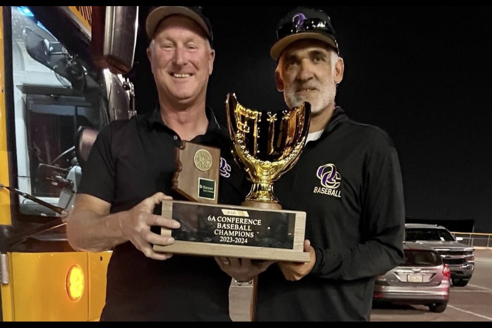 The Queen Creek Unified School District Transportation Department celebrated the win with the players on the bus home, cheering them on all the way to becoming 2023-2024 State Champions.