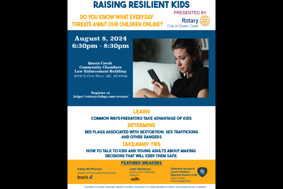 The goal of the event is to provide parents with tools and information that help build resilience in teens, which will better help them overcome the growing mental health issues that many teens struggle with today.