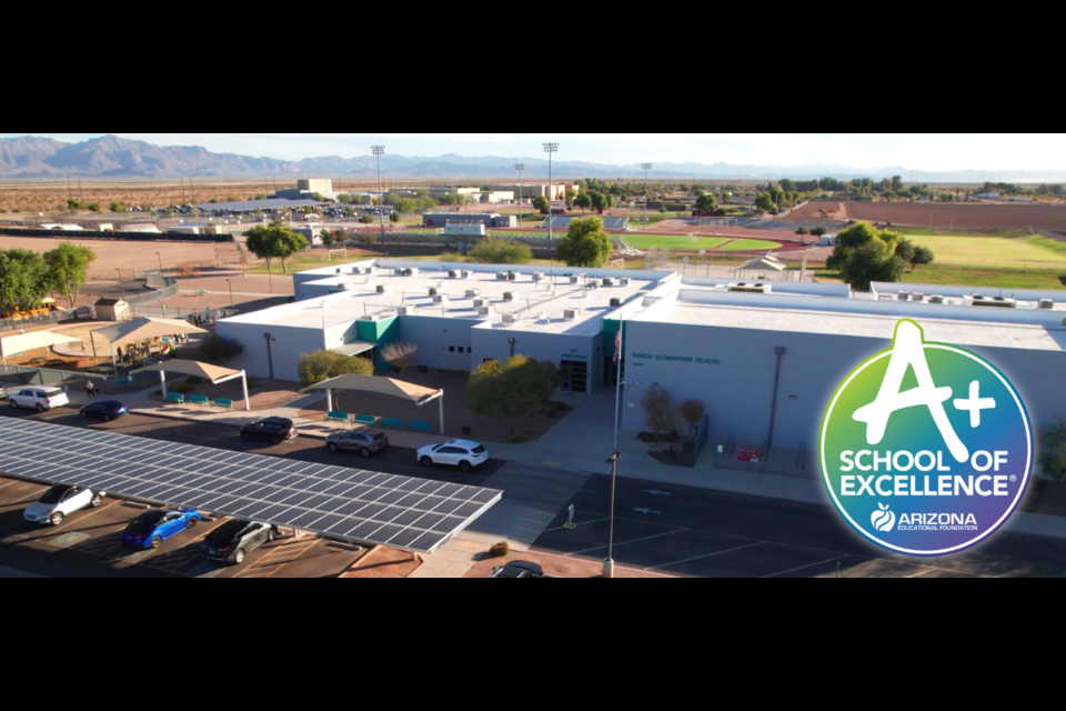 Ranch Elementary School is one of just 37 schools across the state to earn the recognition this year. The A+ School of Excellence award is the highest state-level award granted by the Arizona Educational Foundation.