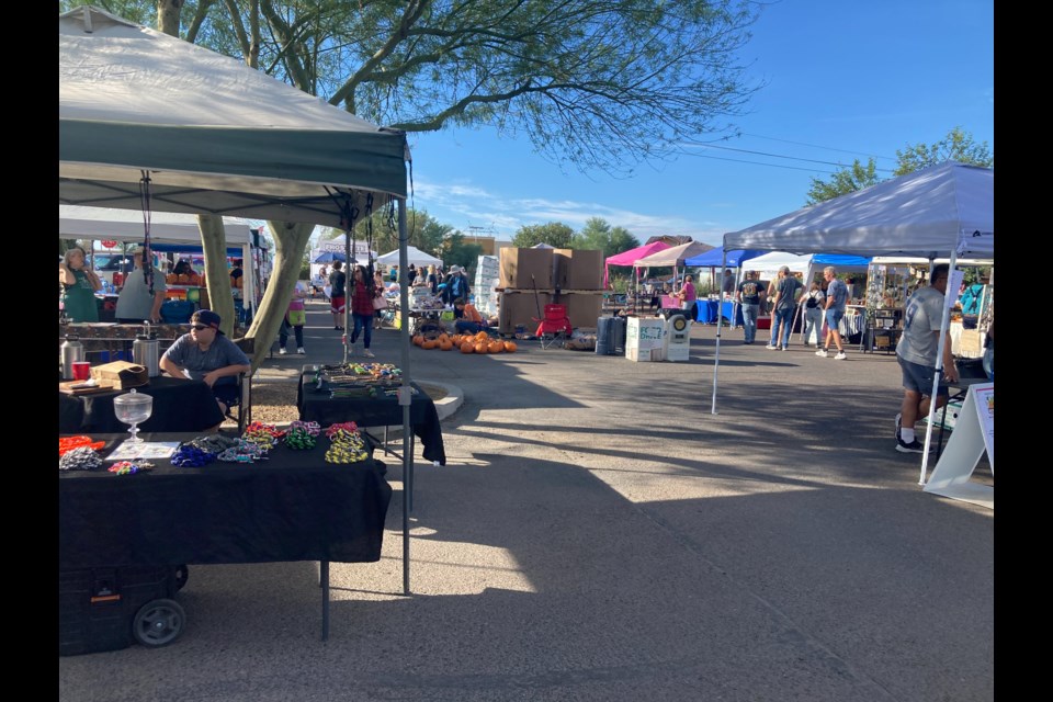 The market is celebrating its 11th year selling produce at affordable prices in San Tan Valley, sourced by donations from unsold farm produce. Unused or inedible produce is given for free to local farmers to feed to their livestock. They hope to distribute 1 million pounds of produce by the end of the season.