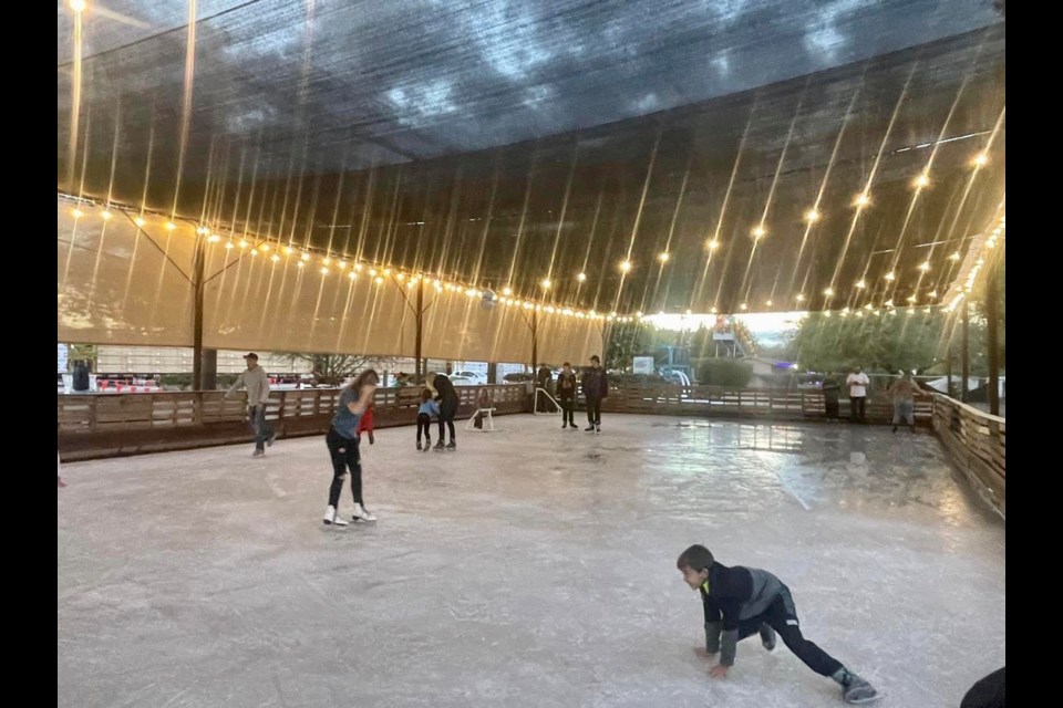 Ice skating at Schnepf Farms will continue this week through Sunday, Jan. 9, 2022.