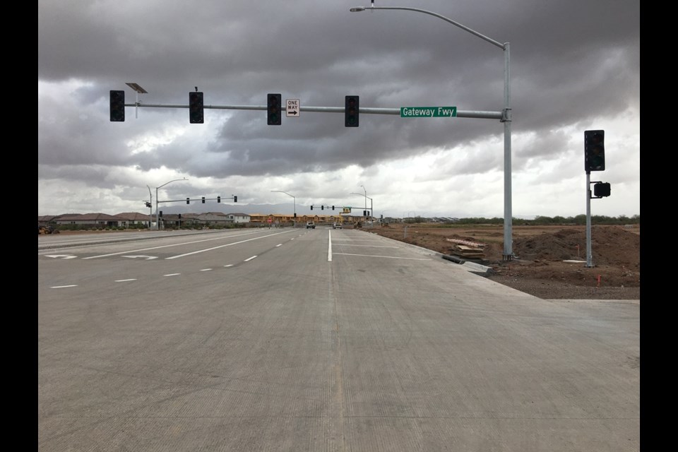 The initial segment of State Route 24 near Queen Creek to open early on April 1, 2022. 