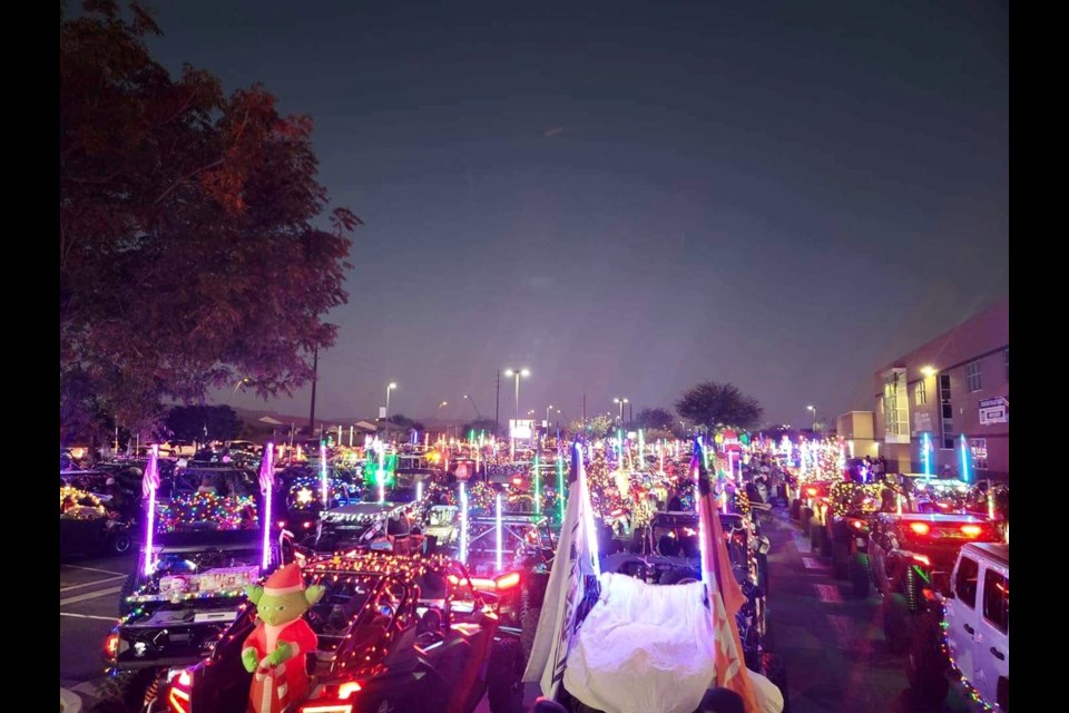 Last year's Queen Creek Side by Side (SXS) Christmas Parade. The annual event has become popular around town and it keeps growing each year.