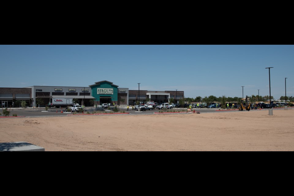 Queen Creek, another growth market targeted by Vestar, is home to 600,000 square feet of new development projects at Vineyard Towne Center (pictured here) and Queen Creek Crossing, now moving into the second and final phase with construction scheduled to conclude in 2025.