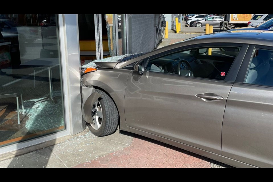 Steveston building evacuated after driver smashes into store - Richmond News