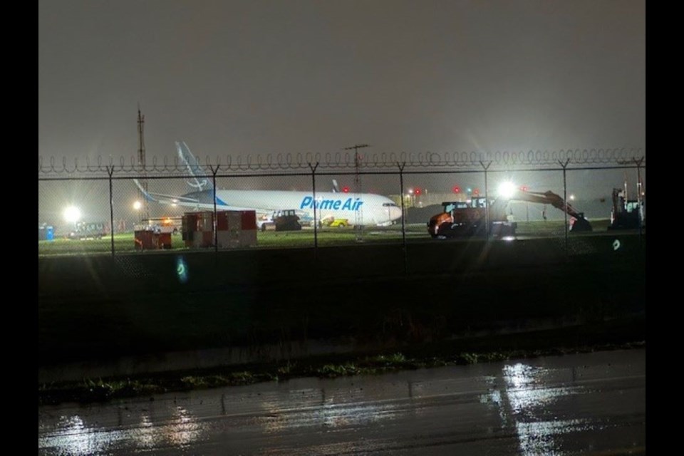 A cargo plane is languishing at YVR after an emergency landing early Tuesday morning. The north runway was expected to be closed for two days during the investigation.