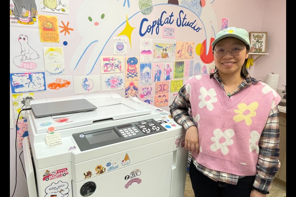 Richmond resident Lou Tsui is the owner of CopyCat Studios, which is the only store in the city that offers risograph printing.