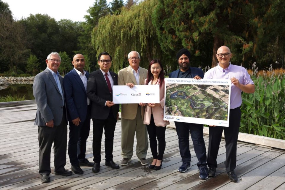 The federal, provincial and municipal governments are jointly paying for more improvements at Minoru Park.