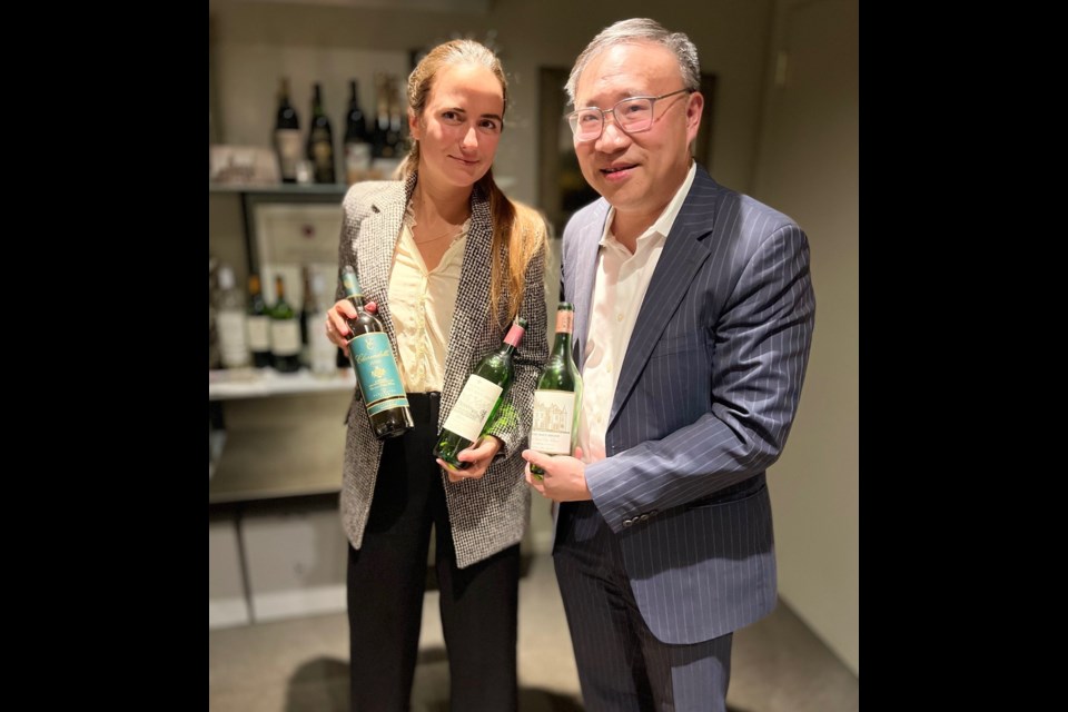 Tony Kwan (right) with Morgane Renault, North American Area Manager at Clarence Dillon.