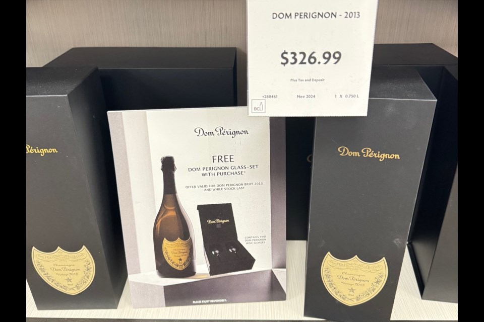 2.	For the holiday season, while quantities last, when you purchase a Dom Perignon 2013 Champagne, you get 2 complementary champagne/wine glasses included.