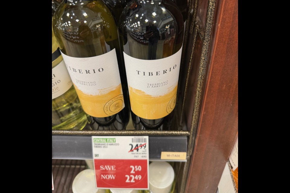 Tiberio Trebbiano D’Abruzzo is a great value Italian white wine