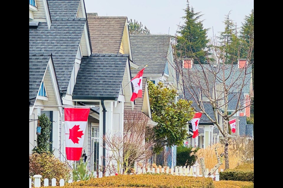 Flag Day was celebrated by residents and businesses in Steveston.