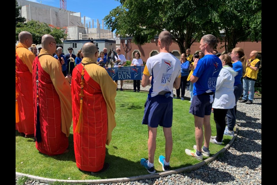 Lingyen Mountain Temple hosted the Peace Run on Jun 25.