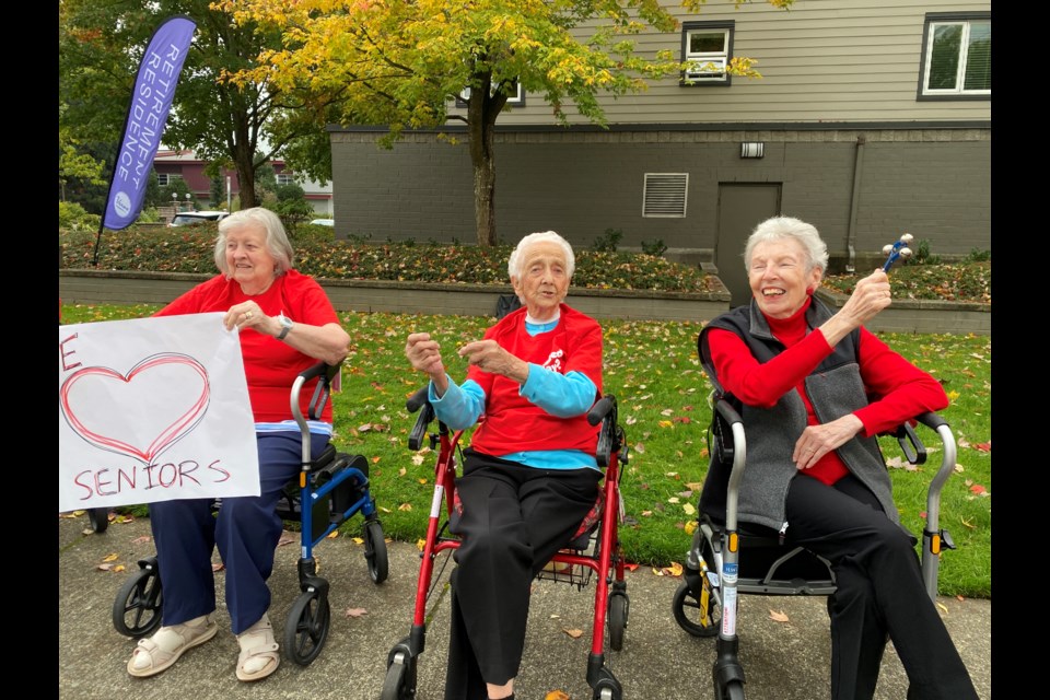 Staff and seniors were celebrating National Seniors Day. 