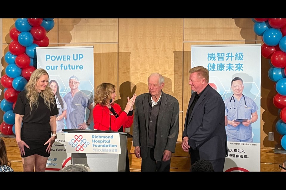 Richmond's Cowell family donated $15 million to benefit the Richmond Hospital Foundation.
From left to right: Kate Turnbull, Natalie Meixner; president and CEO of Richmond Hospital Foundation; Gary Cowell, founder of Cowell Auto Group; and Ryan Cowell.