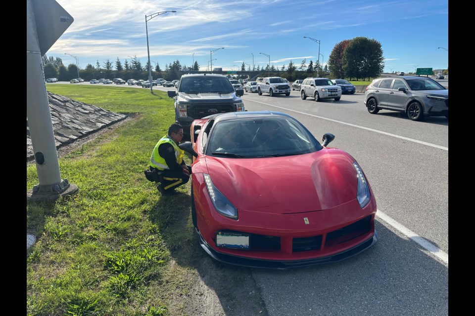 Violators during the two-hour HOV lane operation on Sept. 18 were pulled over to the shoulder by Richmond RCMP officers and handed their charges. 