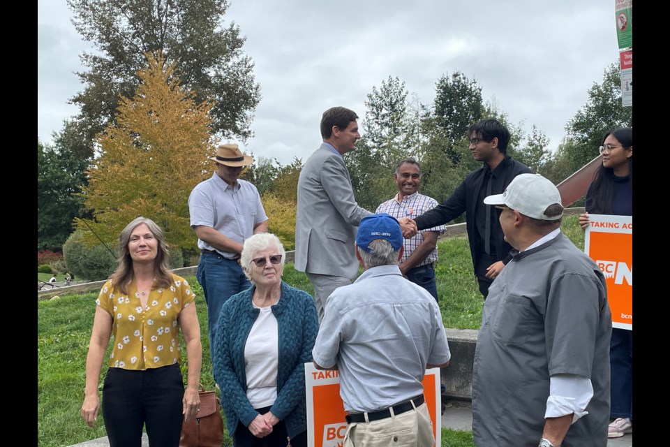 NDP leader David Eby at Richmond’s Garden City Park on Tuesday, September 3, 2024. 