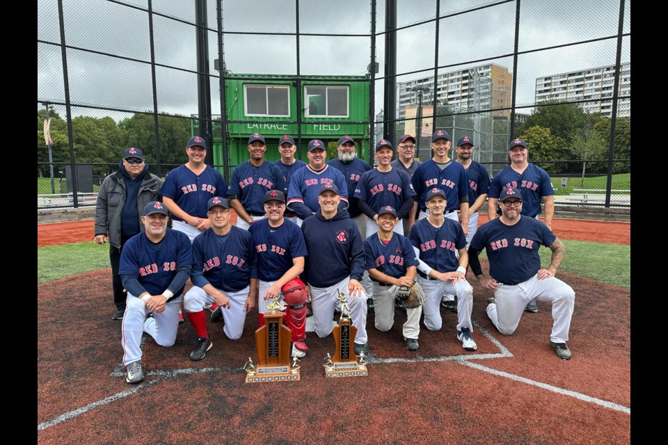 The Richmond Red Sox after winning the Ray Edger Division title