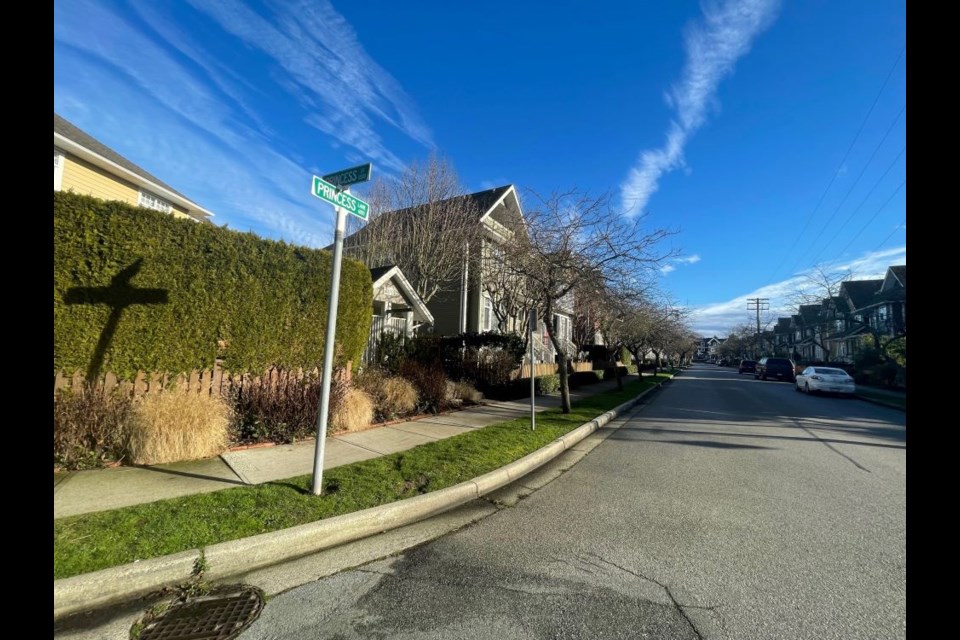 The city is proposing traffic-calming measures in the London/Princess neighbourhood of south Richmond.