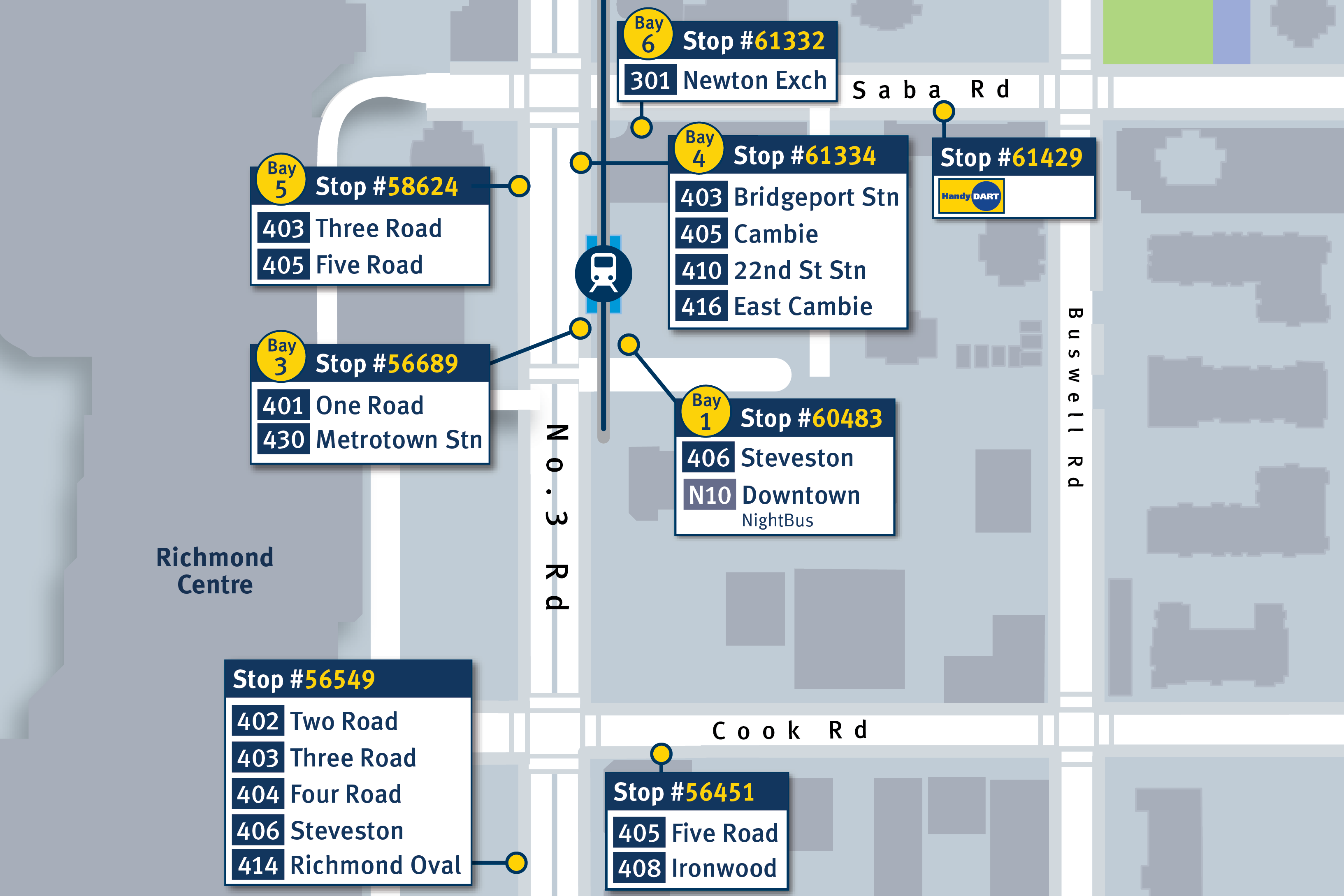 Richmond Brighouse bus loop to close partially for one month