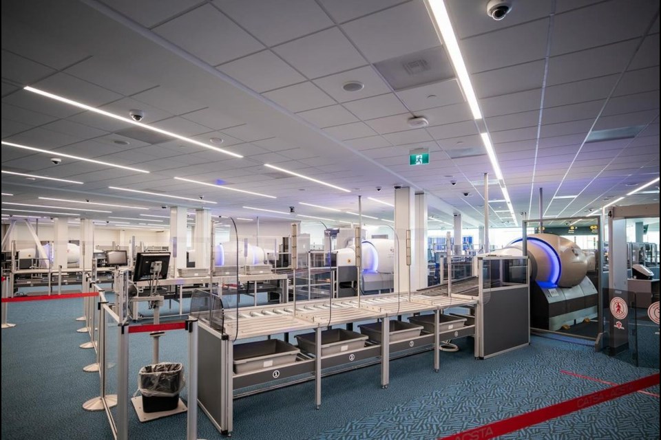 New CT machines have been installed at YVR airport's domestic security checkpoints.