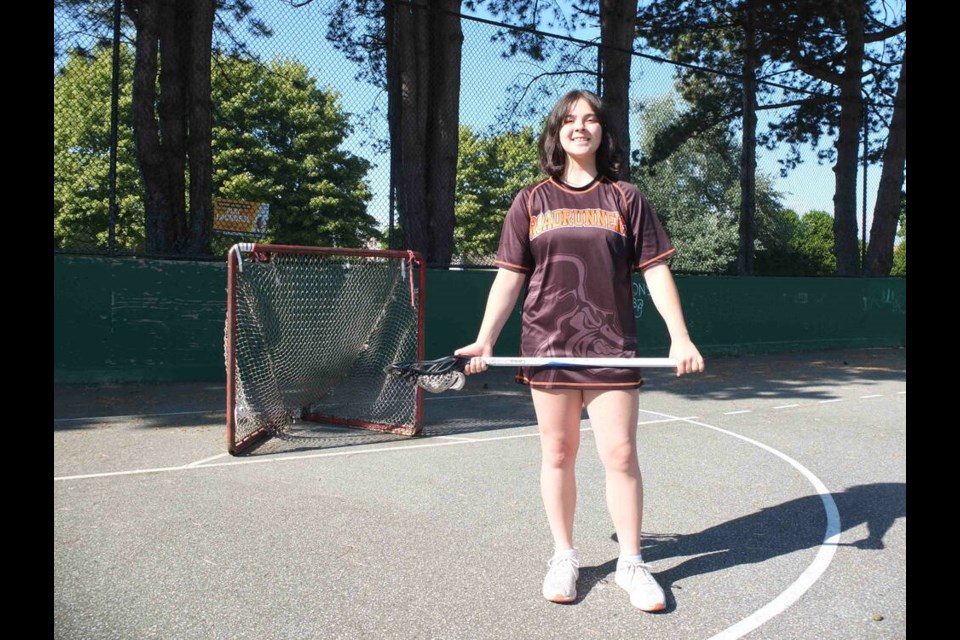 Adelle Larden, a Hugh Boyd student, is one of the best lacrosse athletes in B.C. Daisy Xiong photo