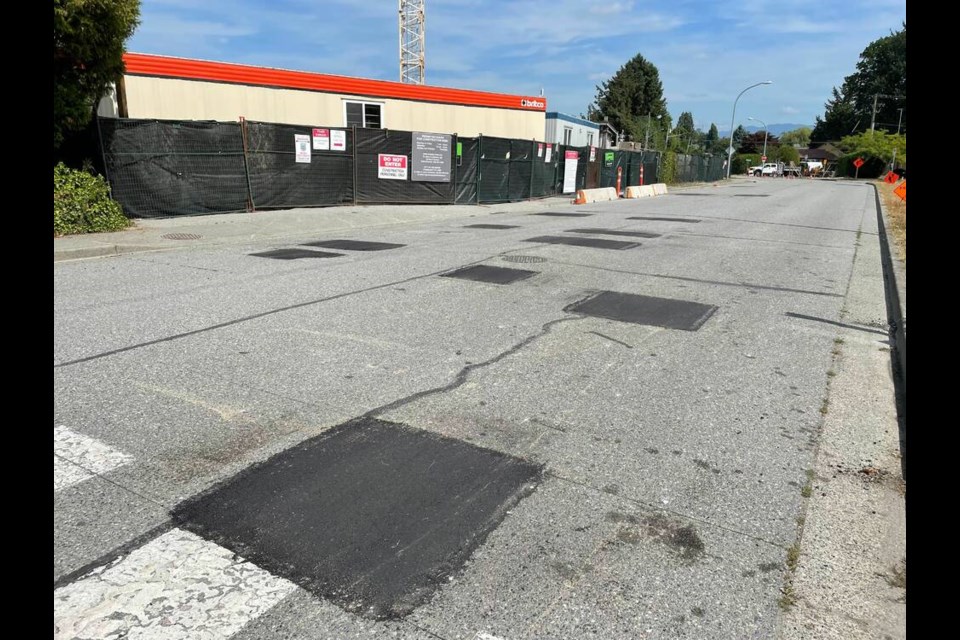 Fourteen potholes were left unfixed for at least two years in Hamilton until recently. Valerie Leung photo 