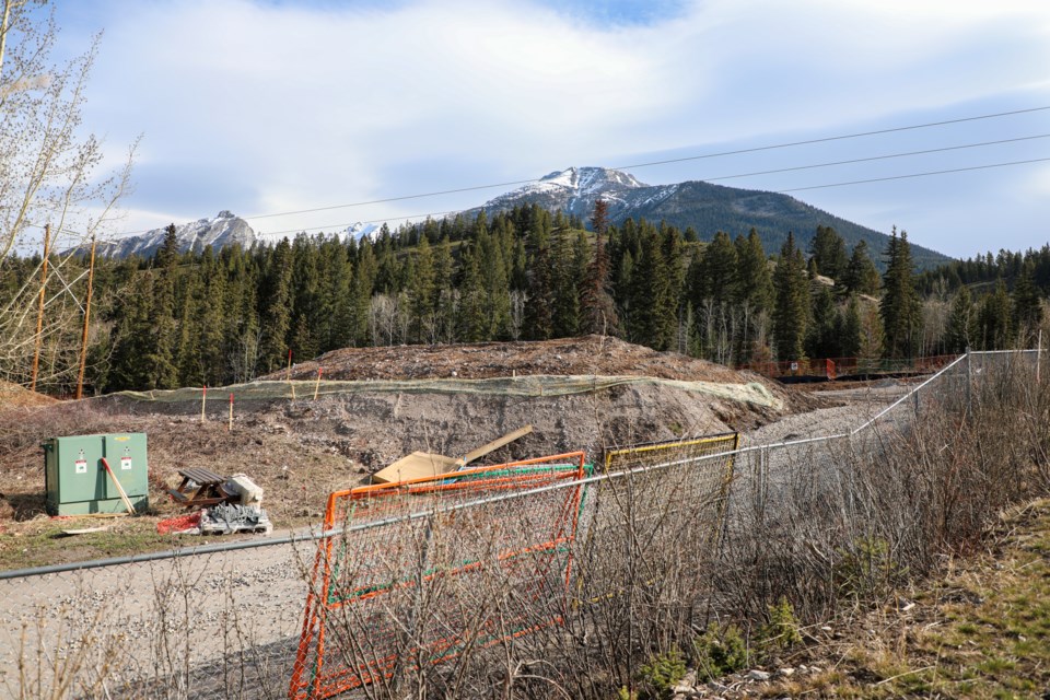 The site of 1 Silvertip Trail in Canmore on April 24 that is subject of a Subdivision and Development Appeal hearing between Stone Creek Resorts and Basecamp. JUNGMIN HAM RMO PHOTO