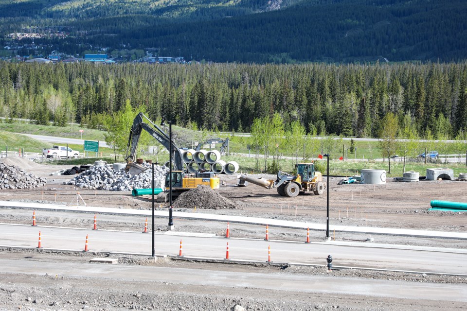 A section of The Gateway under construction at Three Sisters in Canmore in May. JUNGMIN HAM RMO PHOTO 