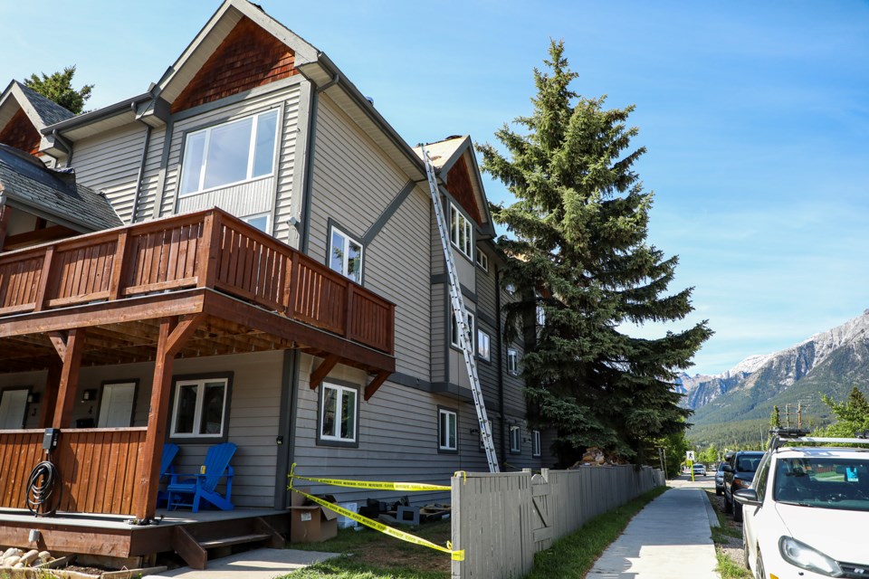 A man in his 40s fell from the roof of a residential construction site in South Canmore on Thursday (June 13). JUNGMIN HAM RMO PHOTO 